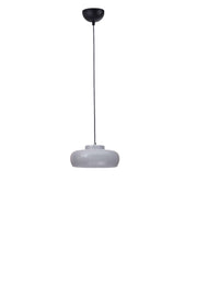 Candeeiro de Teto elegante – Ø25 cm – Cinza e Preto – Metal