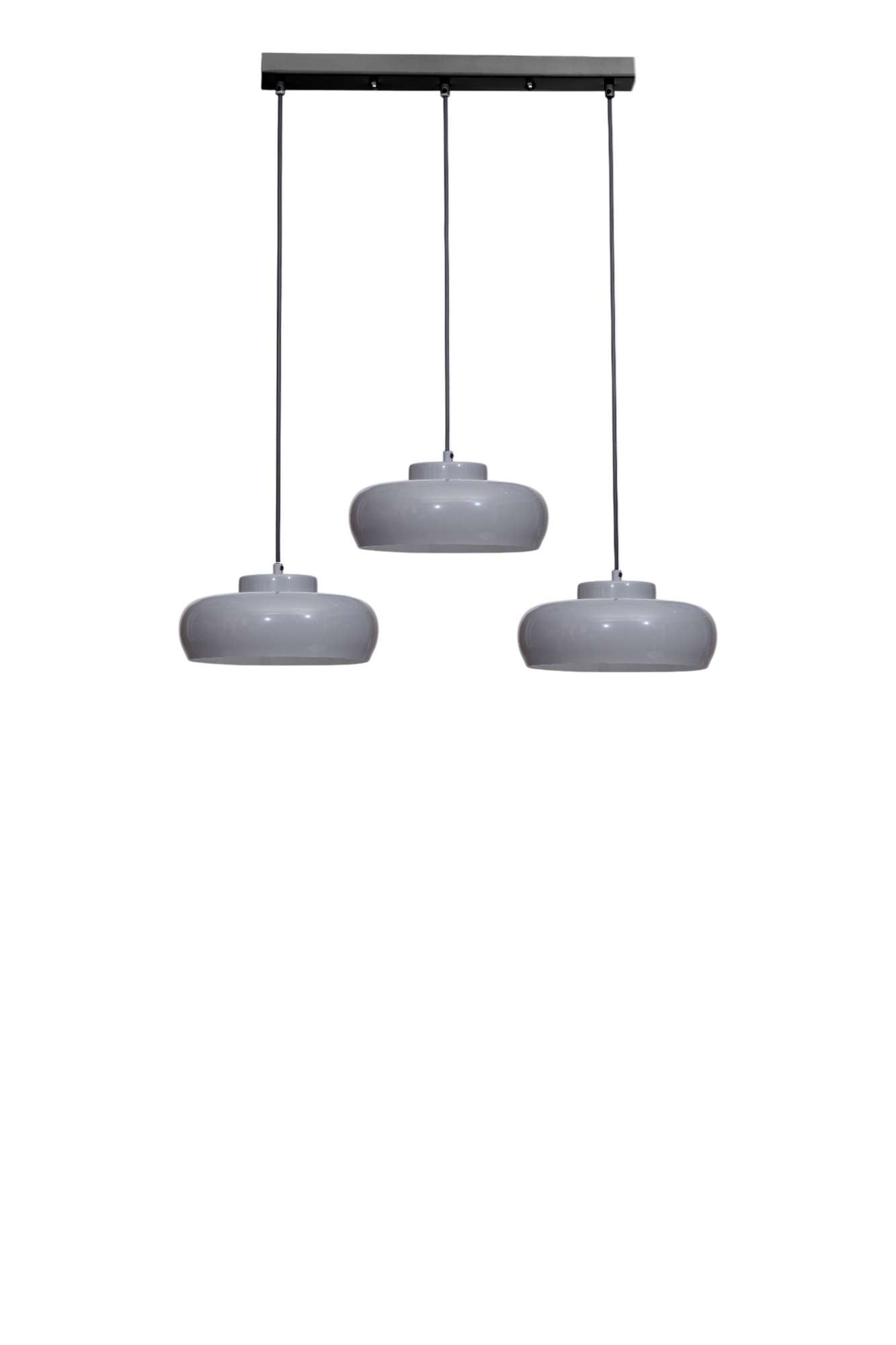 Candeeiro de Teto ajustável – 25 cm – Cinza e Preto – Metal