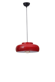 Candeeiro de Teto ajustável – Ø40 cm – Vermelho e Preto – Metal