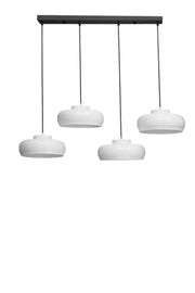 Candeeiro de Teto ajustável – Ø25 cm – branco e preto – metal