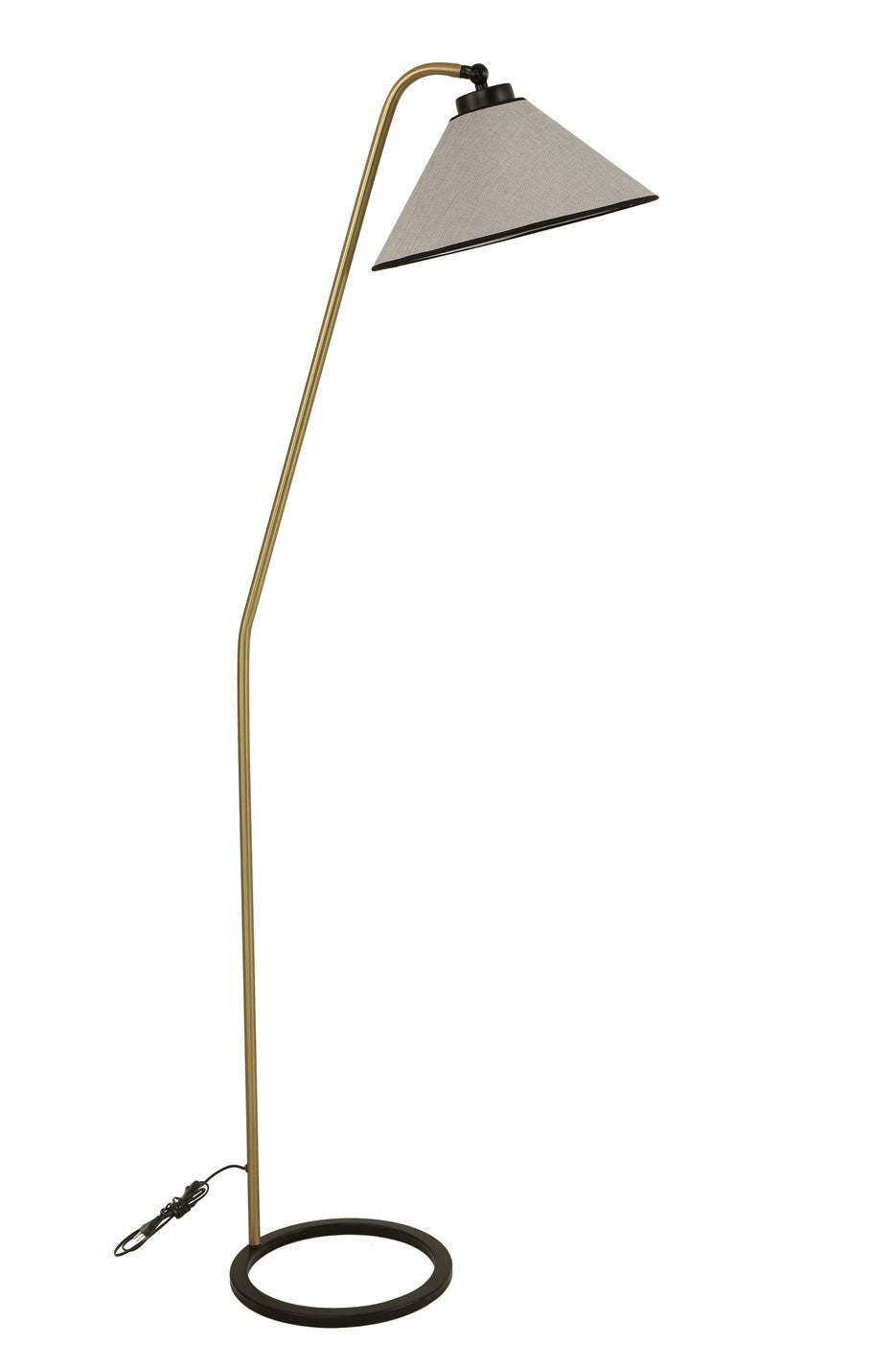 Candeeiro de Pé – 155 cm – Cinza claro – Metal