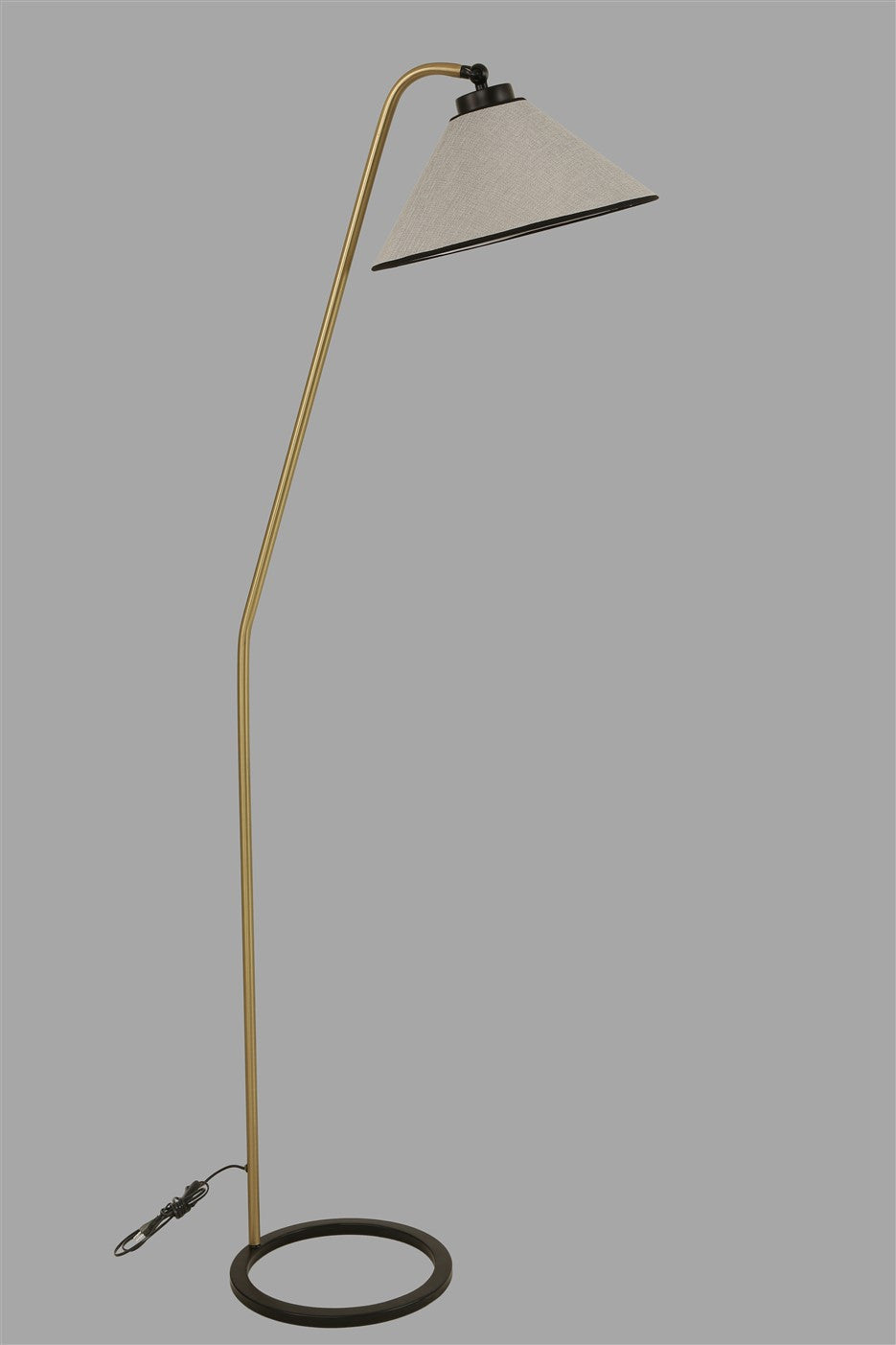 Candeeiro de Pé – 155 cm – Cinza claro – Metal