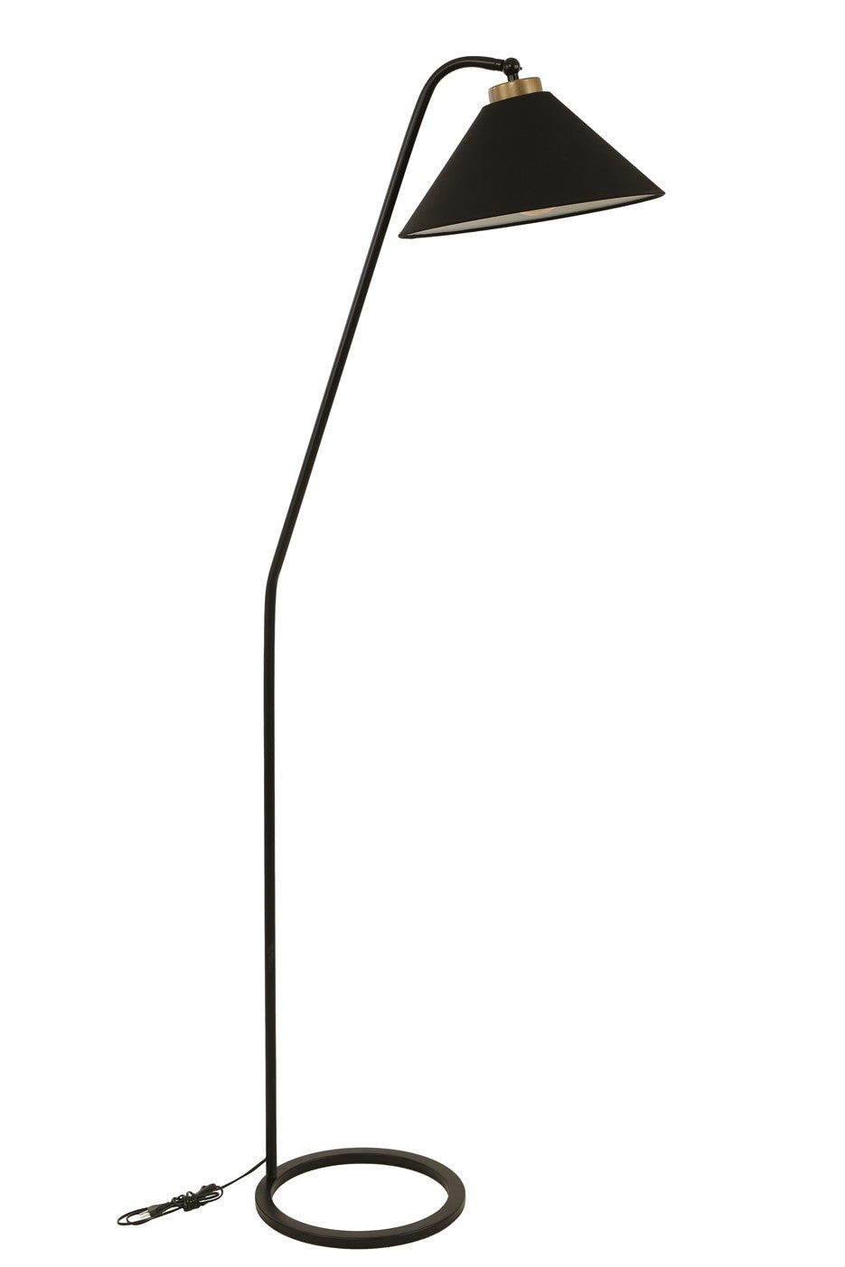 Candeeiro de Pé – 155 cm – Preto – Metal