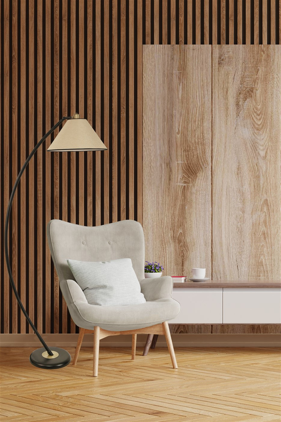 Candeeiro de Pé – 170 cm – Preto – Metal