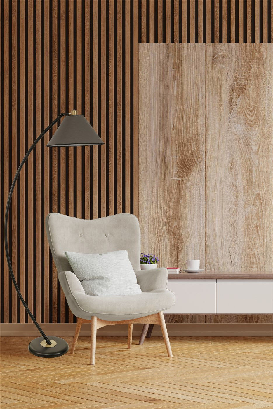 Candeeiro de Pé – 170 cm – Antracite – Metal
