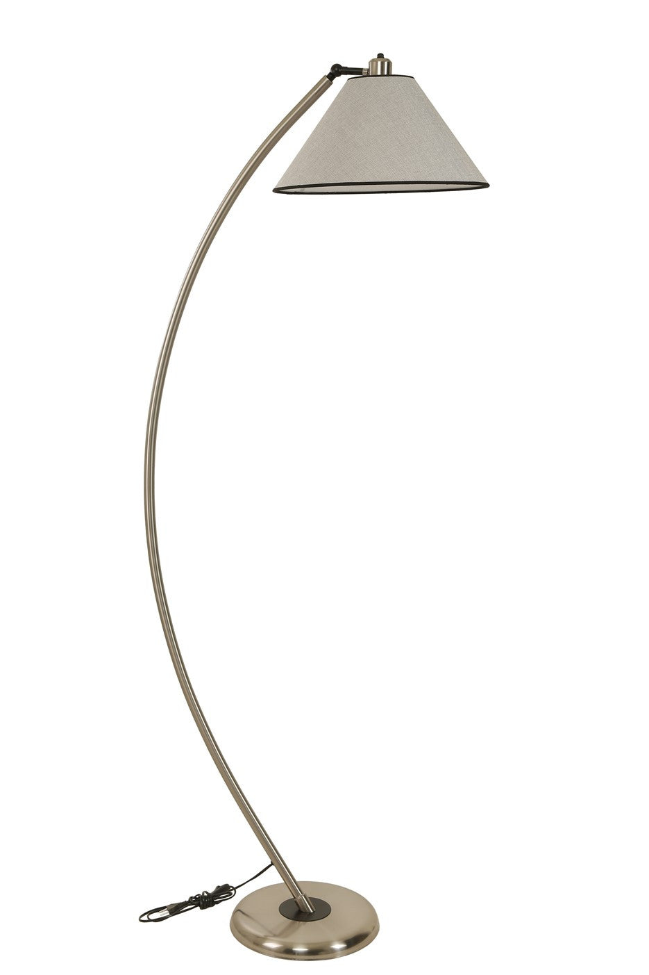 Candeeiro de Pé – 170 cm – Cinza Claro – Metal