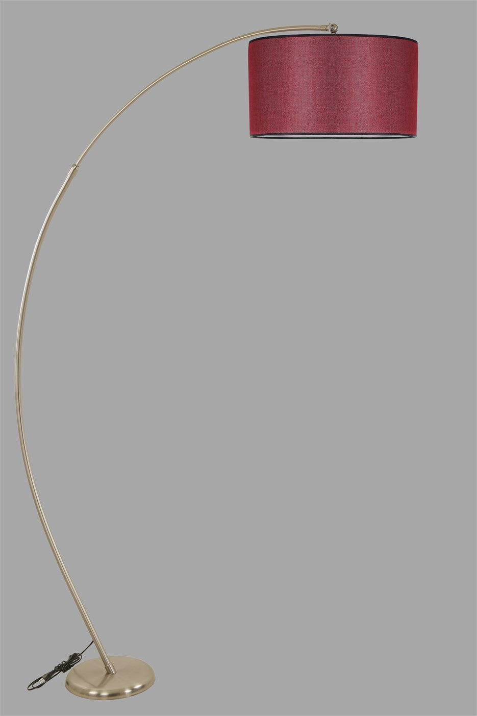 Candeeiro de Pé – 185 cm – Vermelho Clarete – Metal