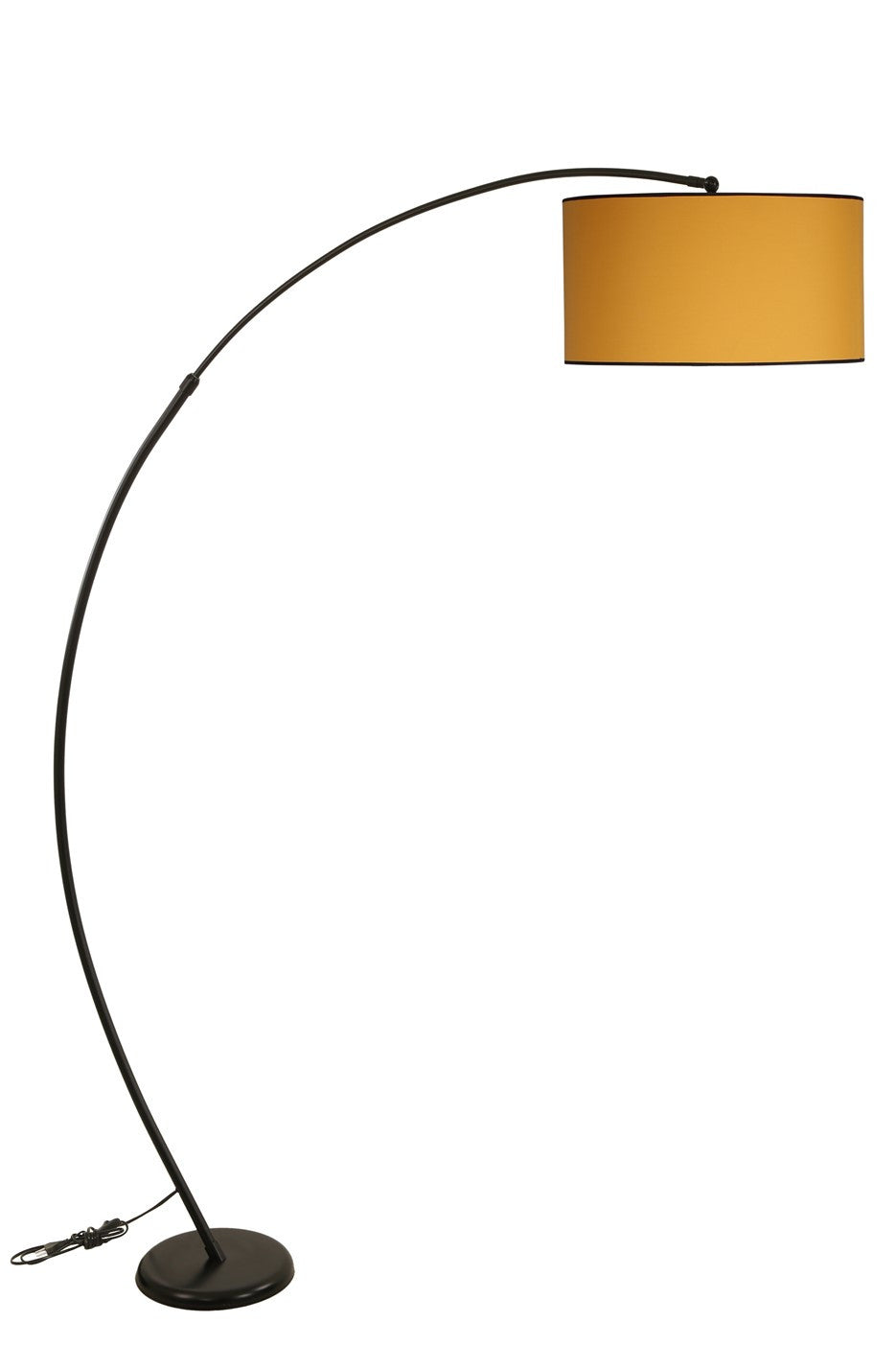 Candeeiro de Pé – 85 cm a 185 cm – Amarelo – Metal
