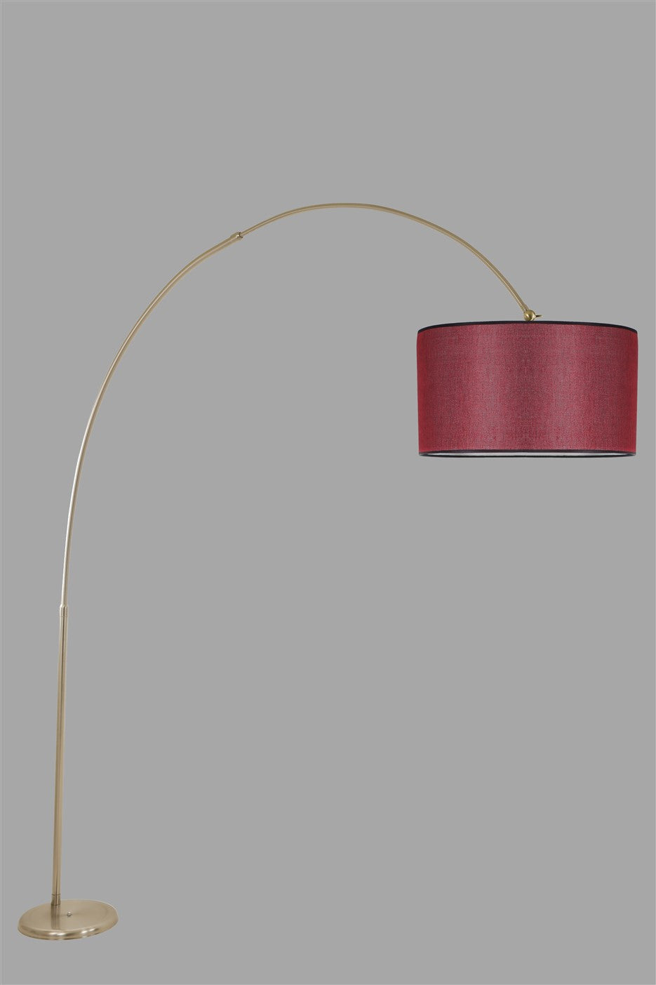 Candeeiro de Pé – 220 cm – Vermelho Clarete – Metal