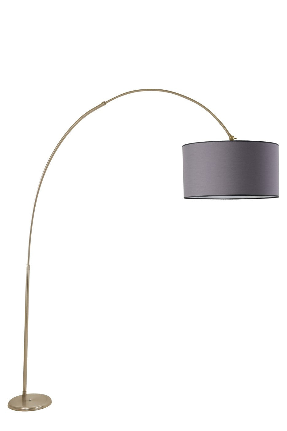 Candeeiro de Pé – 220 cm – Cinza Claro – Metal