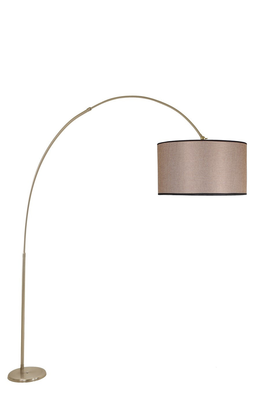 Candeeiro de Pé – 220 cm – Vime escuro – Metal