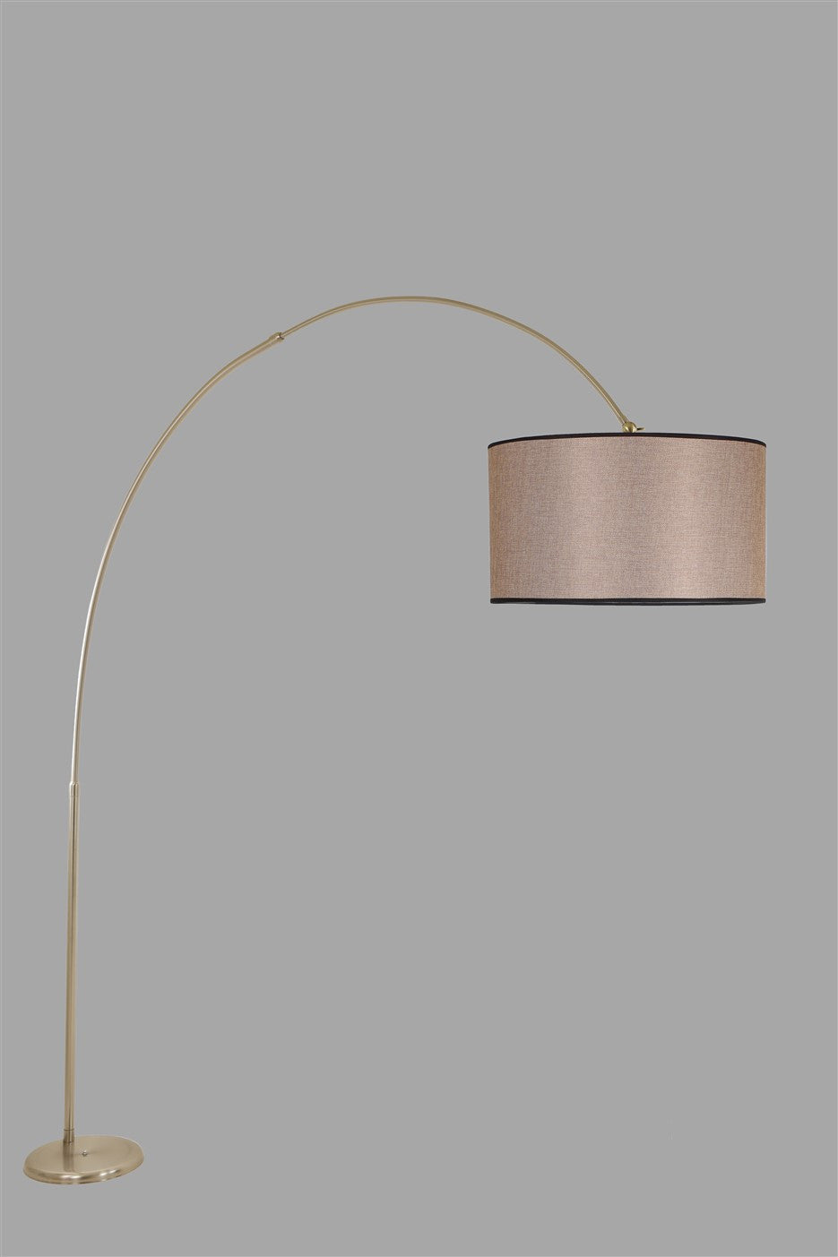 Candeeiro de Pé – 220 cm – Vime escuro – Metal