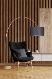 Candeeiro de Pé – 220 cm – Preto – Metal