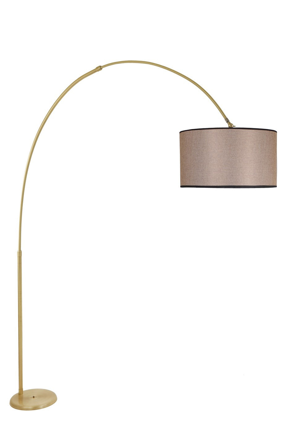 Candeeiro de Pé – 220 cm – Vime Escuro – Metal