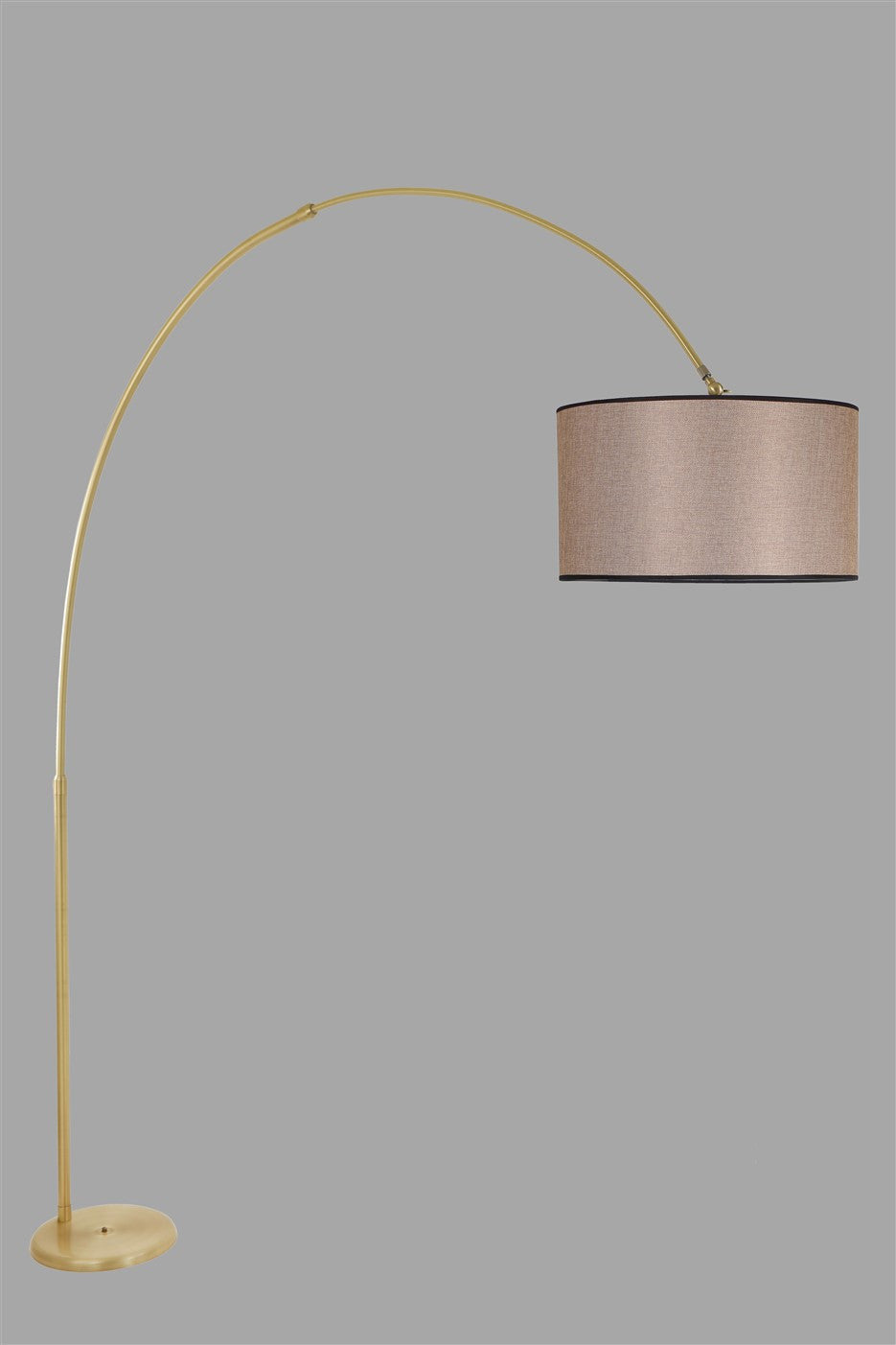 Candeeiro de Pé – 220 cm – Vime Escuro – Metal