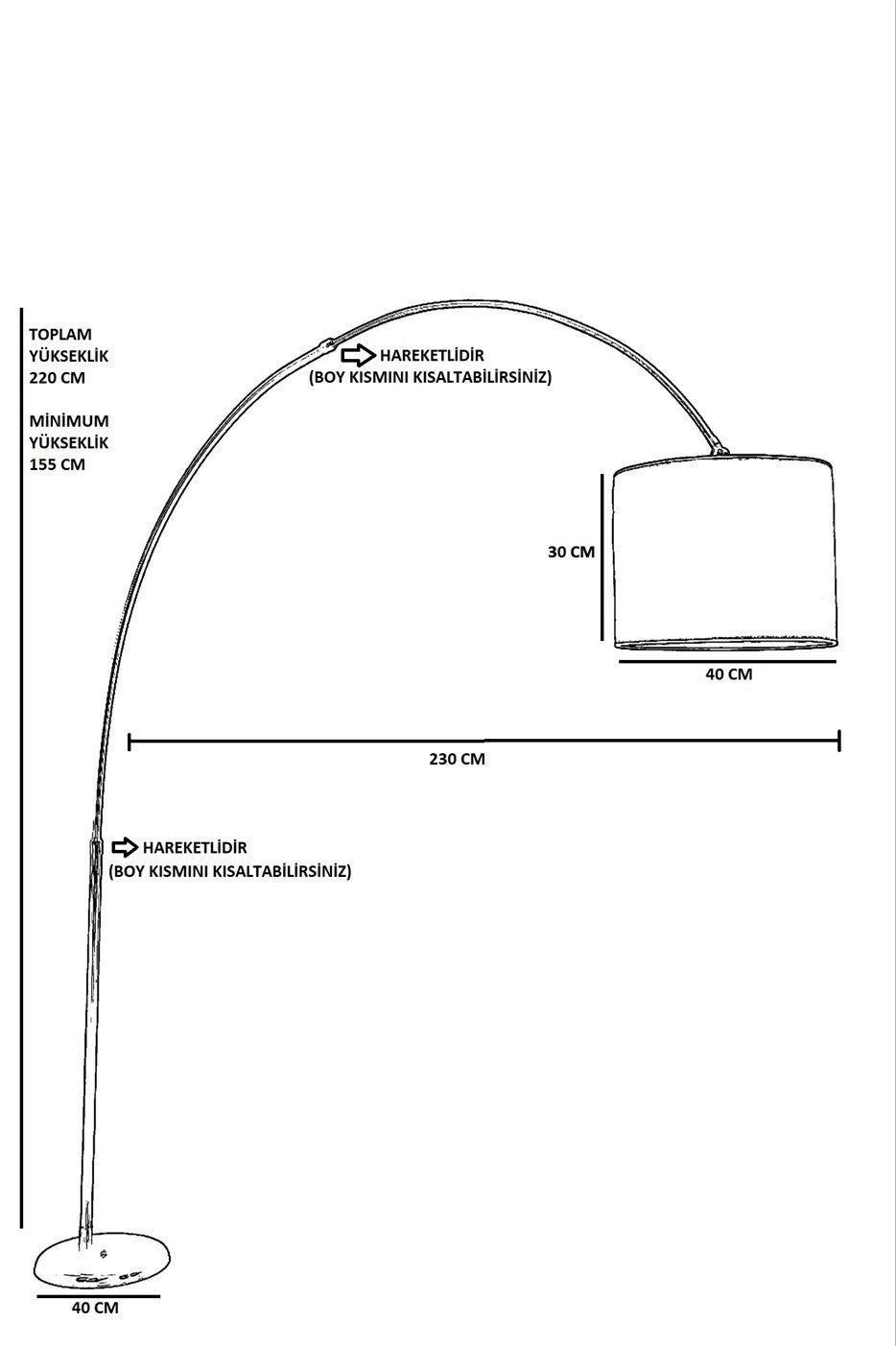 Candeeiro de Pé – 220 cm – Vime – Metal