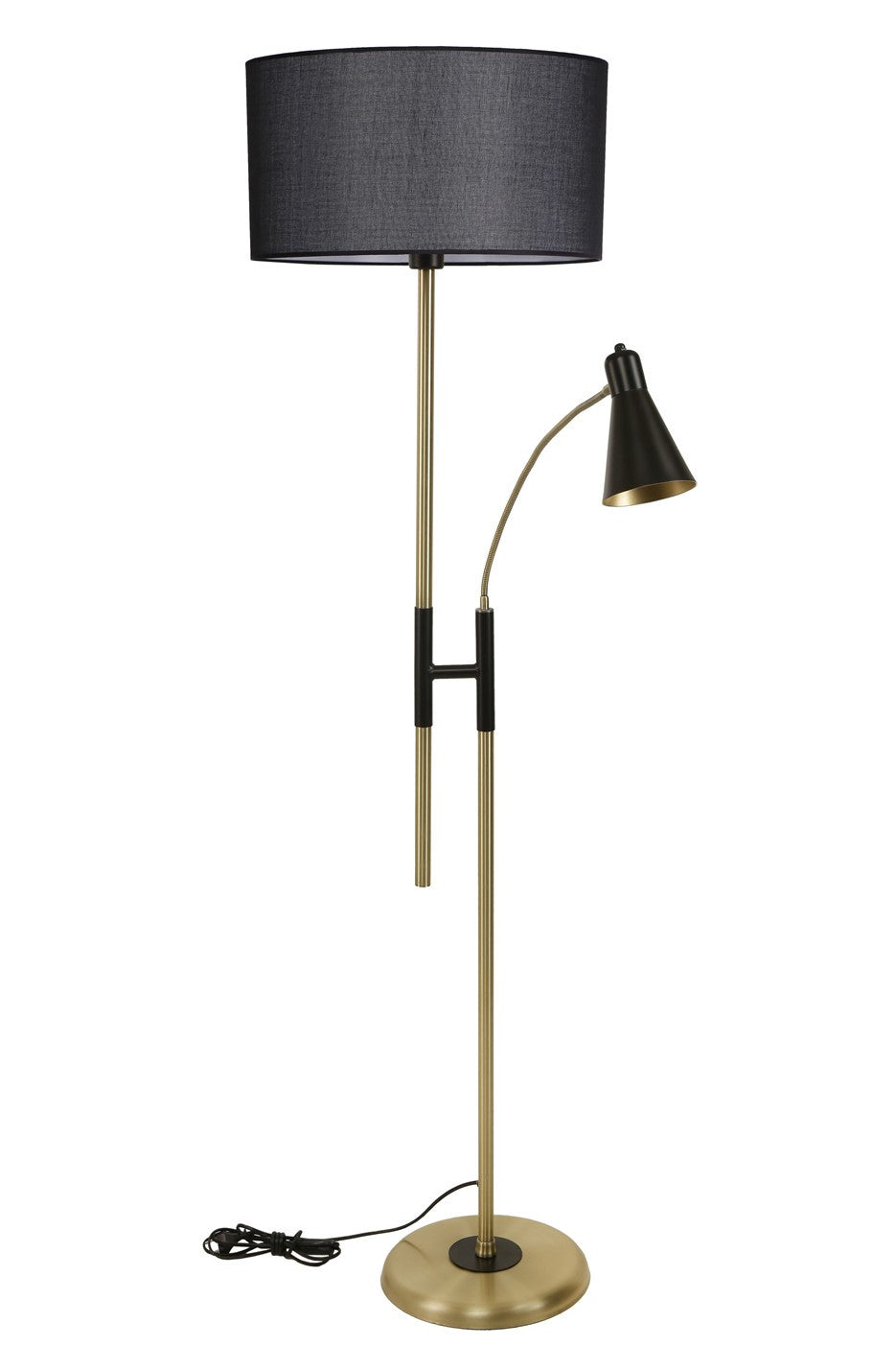 Candeeiro de Pé – 165 cm – Preto – Metal