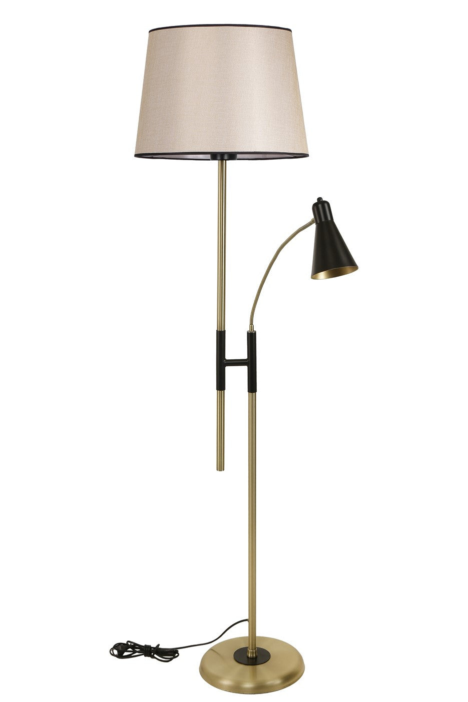 Candeeiro de Pé – 165 cm – Cor de vime – Metal