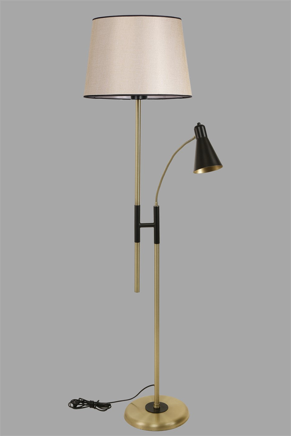 Candeeiro de Pé – 165 cm – Cor de vime – Metal