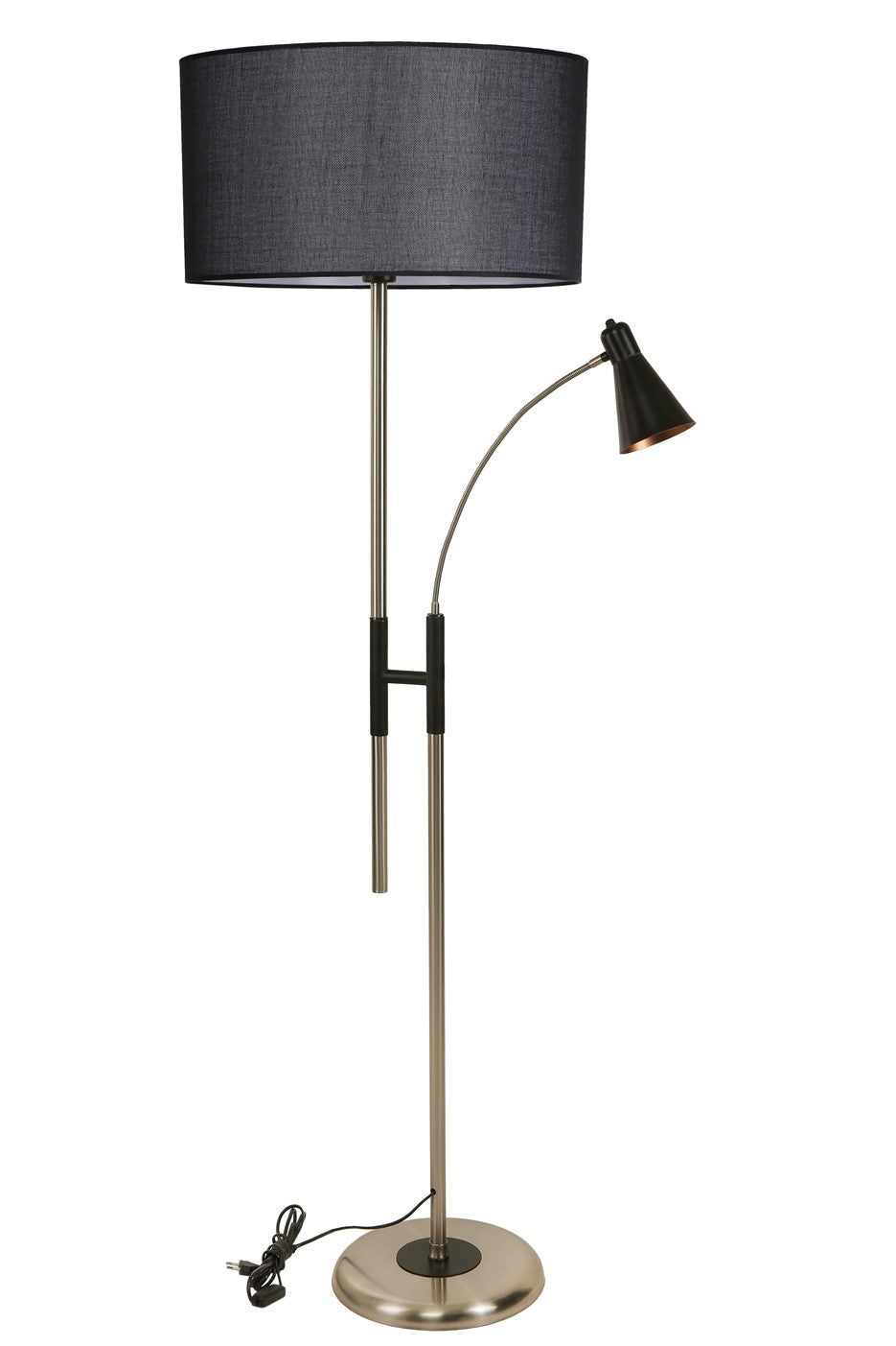 Candeeiro de Pé – 165 cm – Preto – Metal