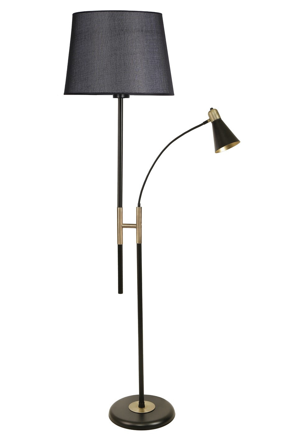 Candeeiro de Pé – 165 cm – Preto – Metal