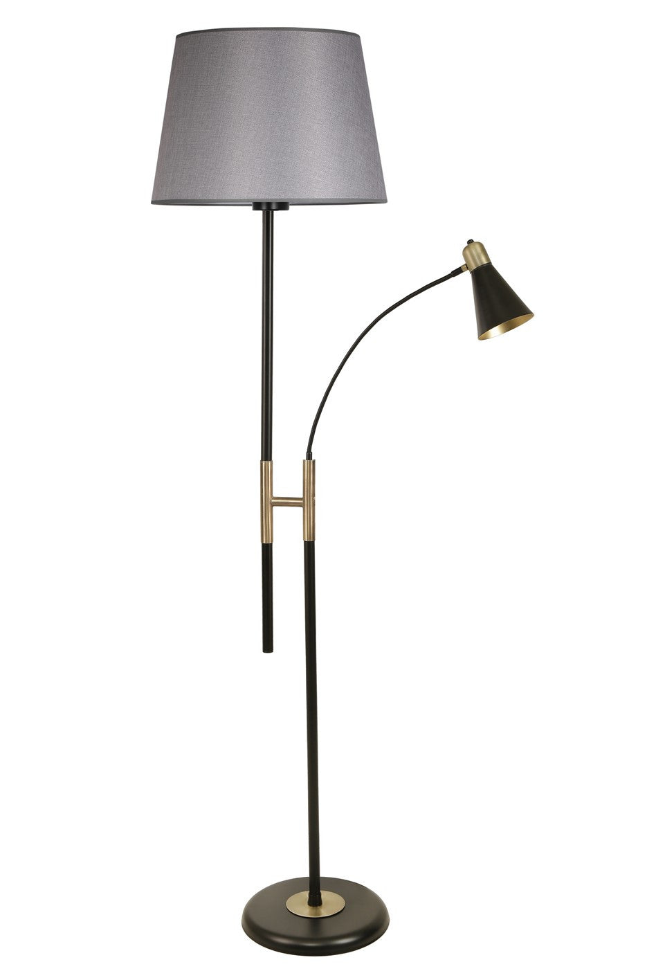 Candeeiro de Pé – 165 cm – Cinza – Metal