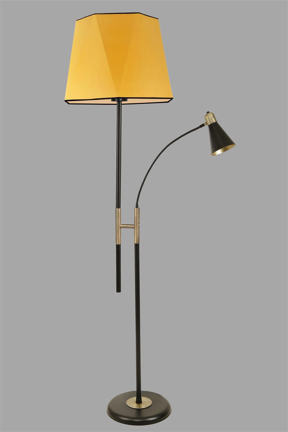 Candeeiro de Pé – 165 cm – Amarelo – Metal