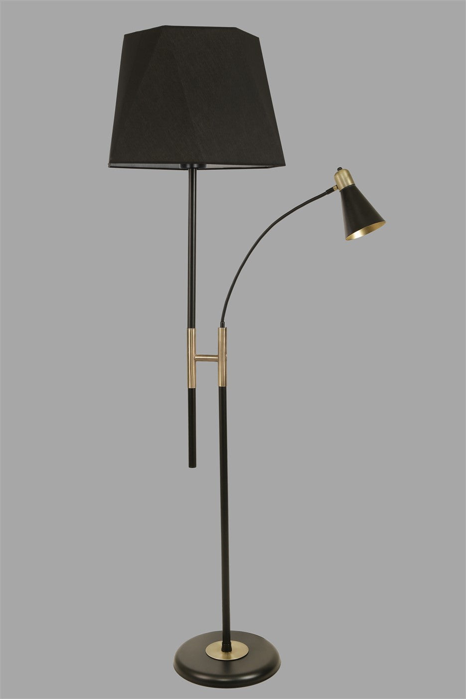 Candeeiro de Pé – 165 cm – Preto – Metálico