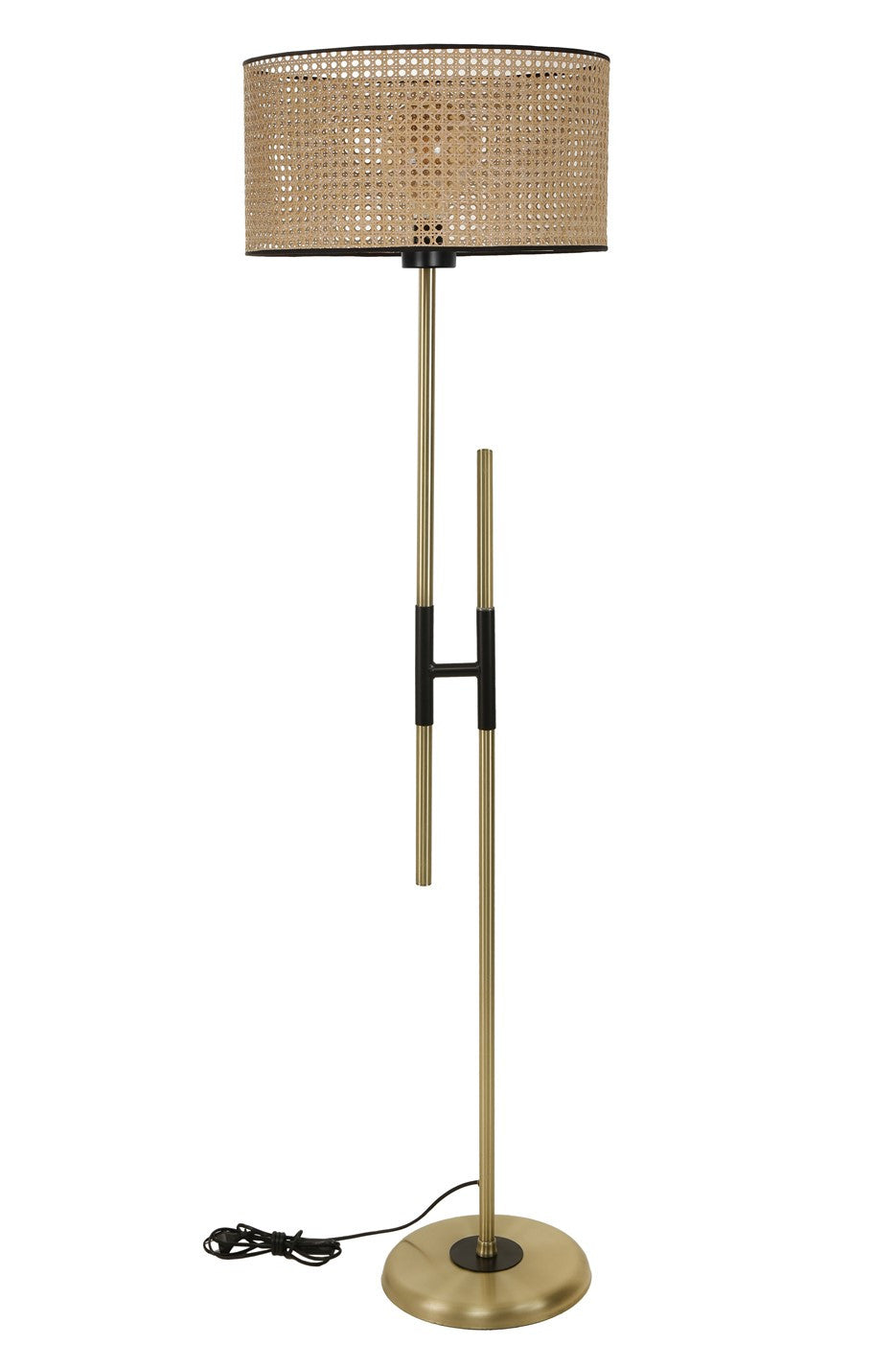Candeeiro de Pé – 165 cm – Cor de vime – Metal