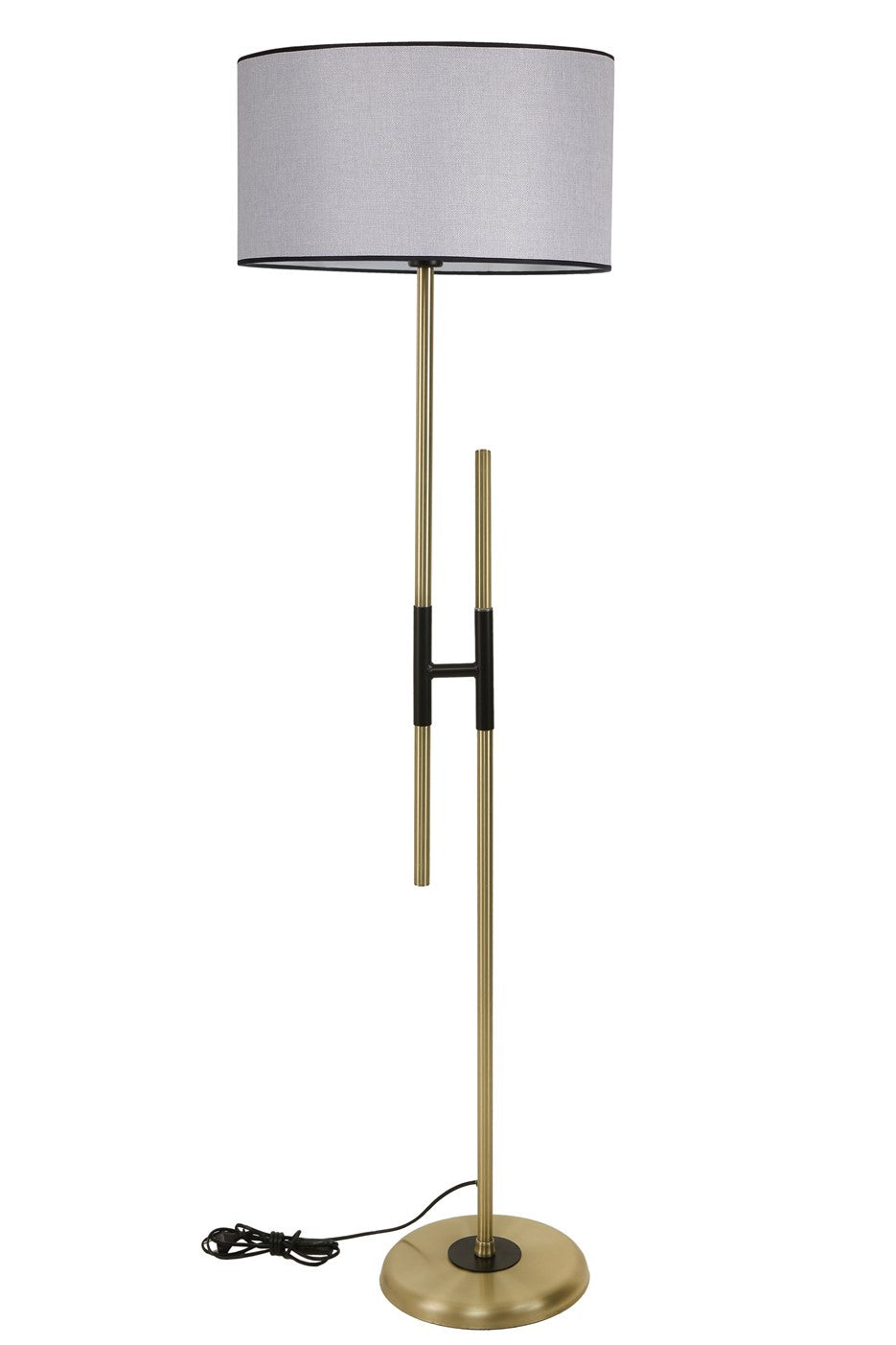 Candeeiro de Pé – 165 cm – Cinza claro – Metal