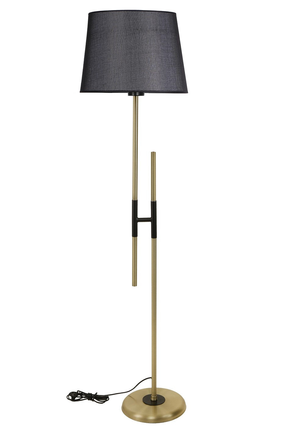 Candeeiro de Pé – 165 cm – Preto – Metal