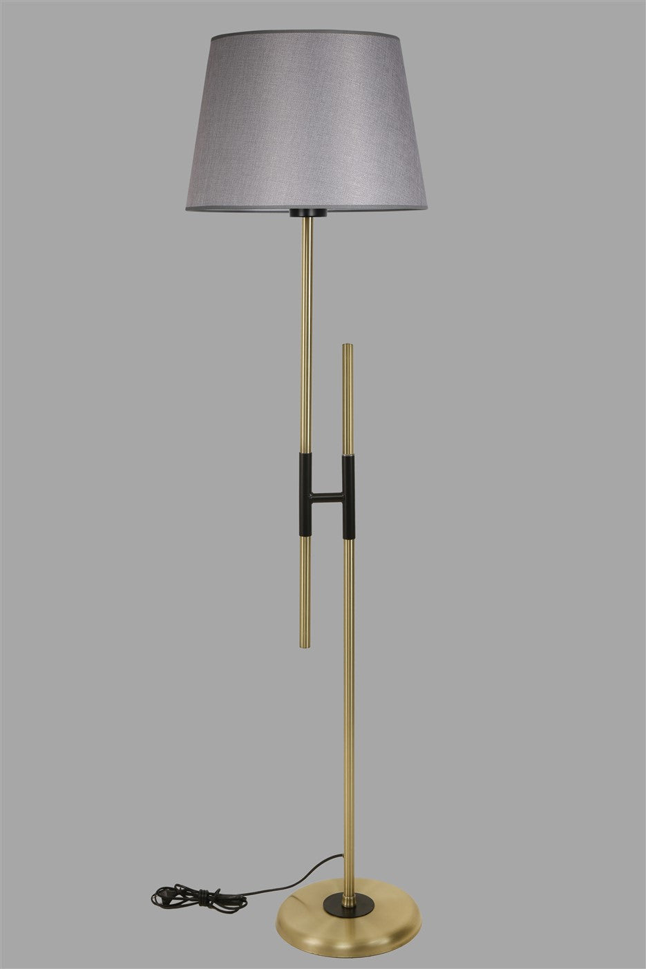 Candeeiro de Pé – 165 cm – Cinza – Metal