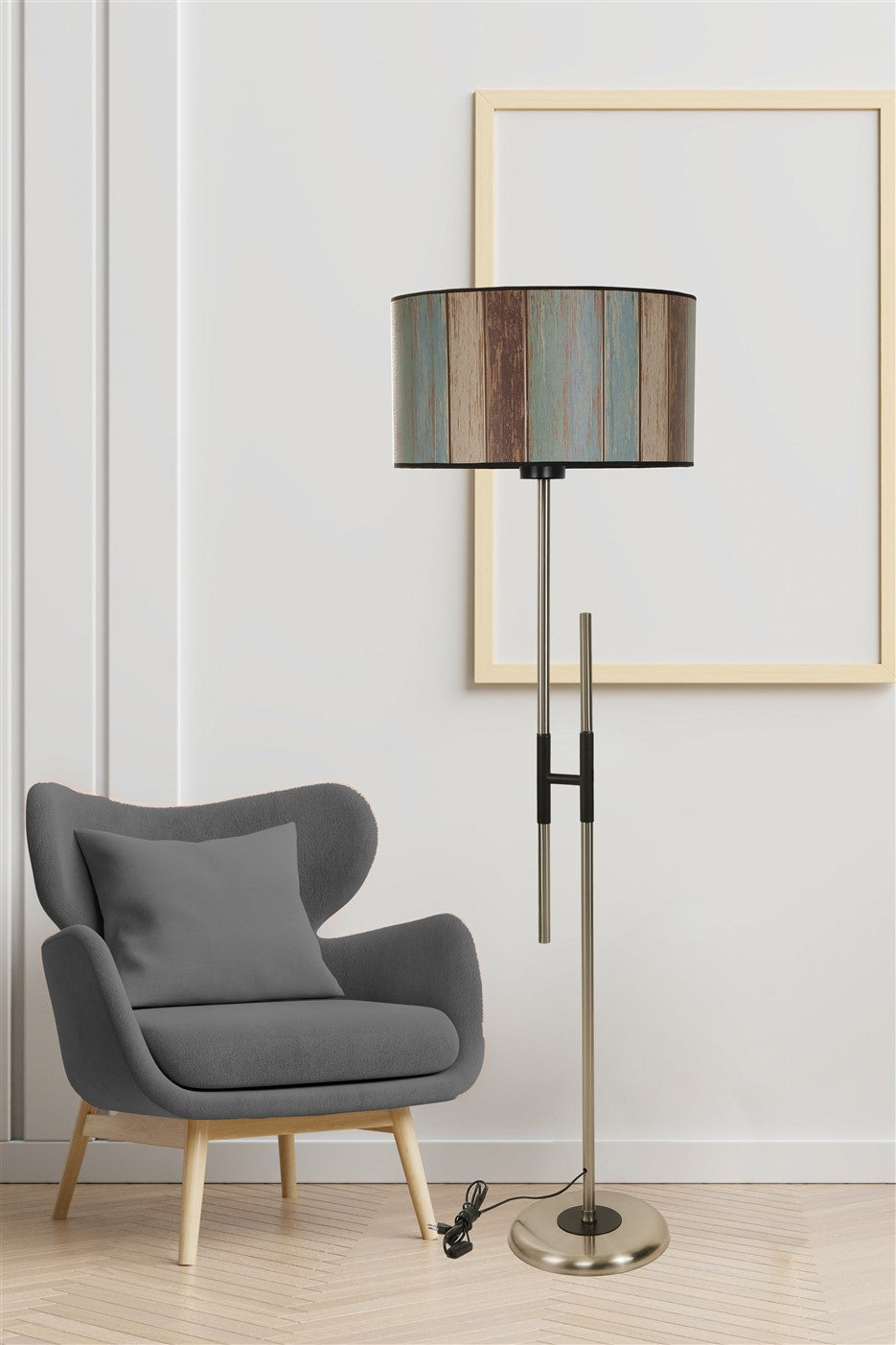 Candeeiro de Pé – 165 cm – Multicolorido – Metal