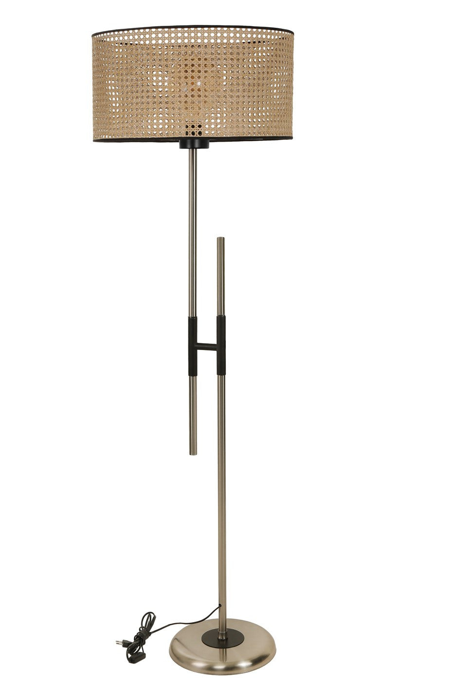 Candeeiro de Pé – 165 cm – Vime – Metal