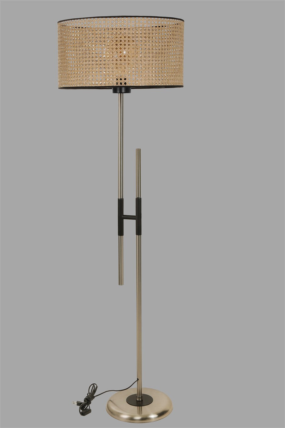 Candeeiro de Pé – 165 cm – Vime – Metal