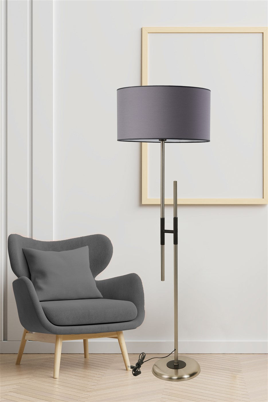 Candeeiro de Pé – 165 cm – Antracite – Metal