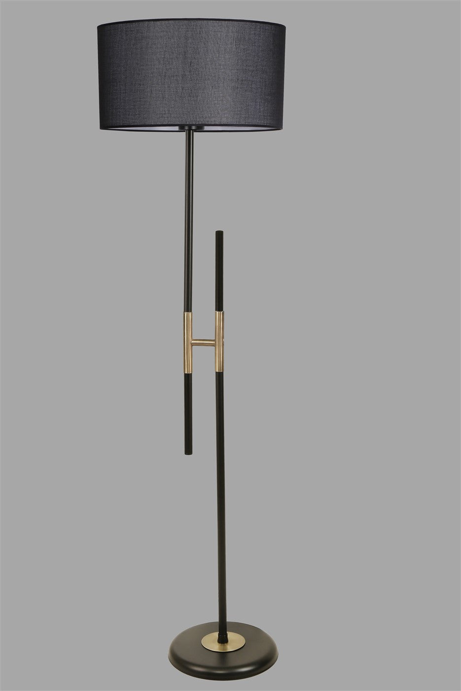 Candeeiro de Pé – 165 cm – Preto – Metal
