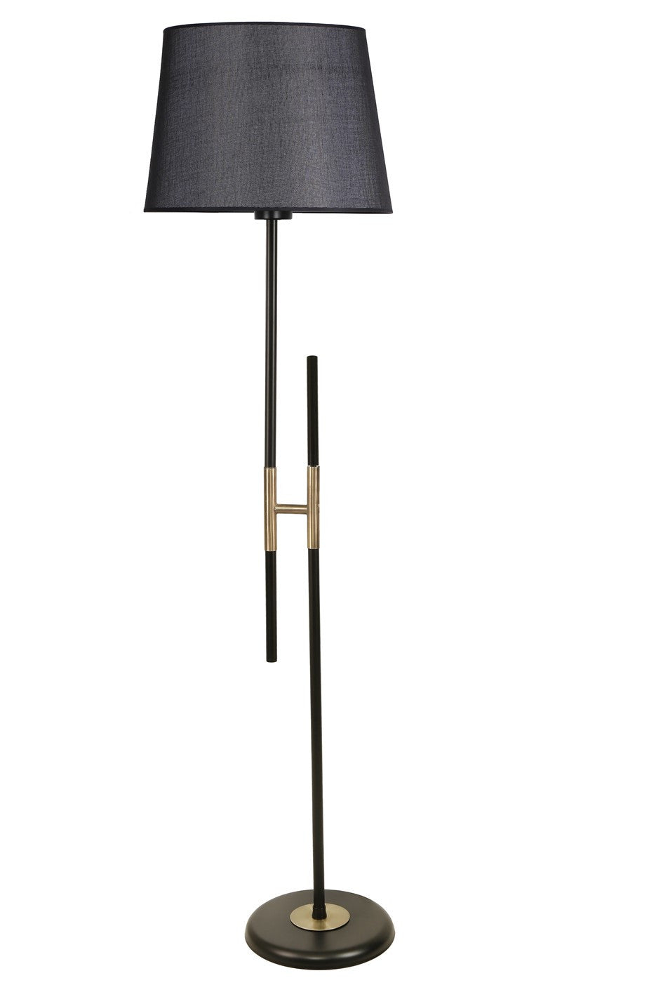 Candeeiro de Pé – 165 cm – Preto – Metal com revestimento cromado