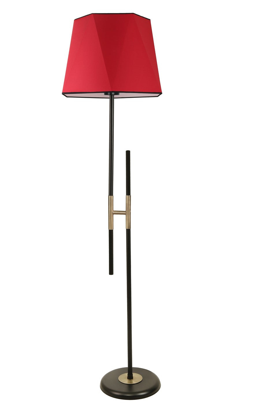 Candeeiro de Pé – 165 cm – Vermelho – Metal