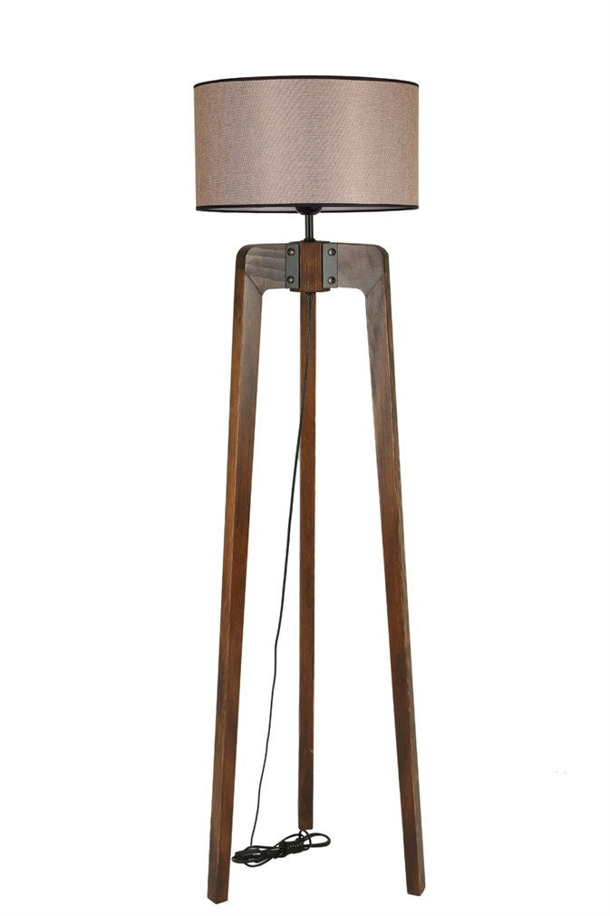 Candeeiro de Pé – 170 cm – Bege – Madeira de Fir
