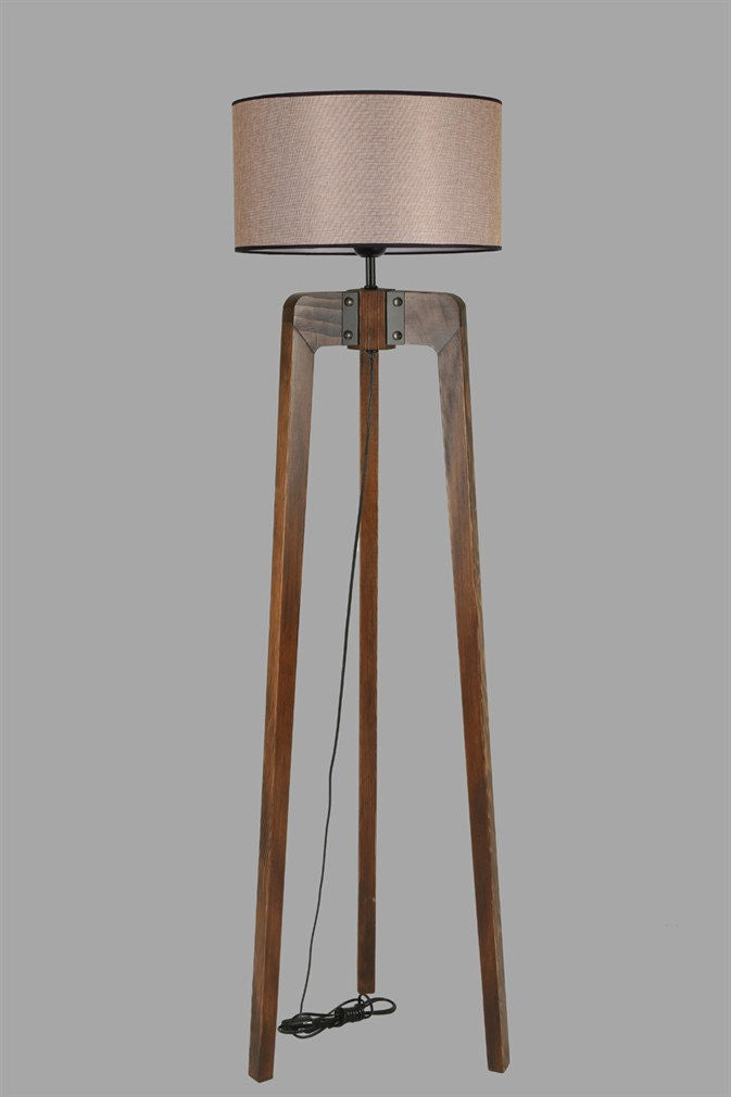 Candeeiro de Pé – 170 cm – Bege – Madeira de Fir