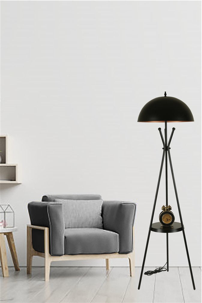 Candeeiro de Pé – 165 cm – Preto – Metal