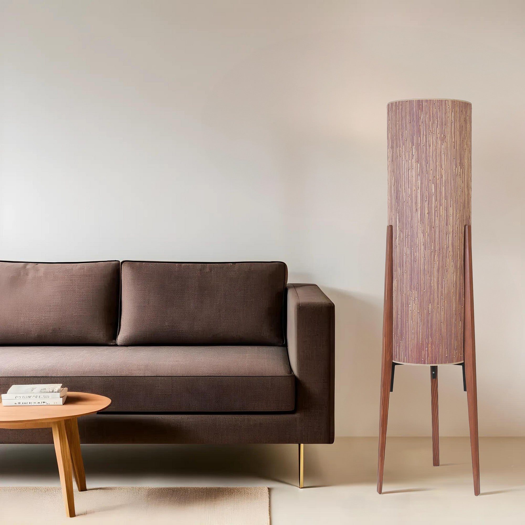 Candeeiro de Pé – 140 cm – Cor Noz – Metal ou Madeira