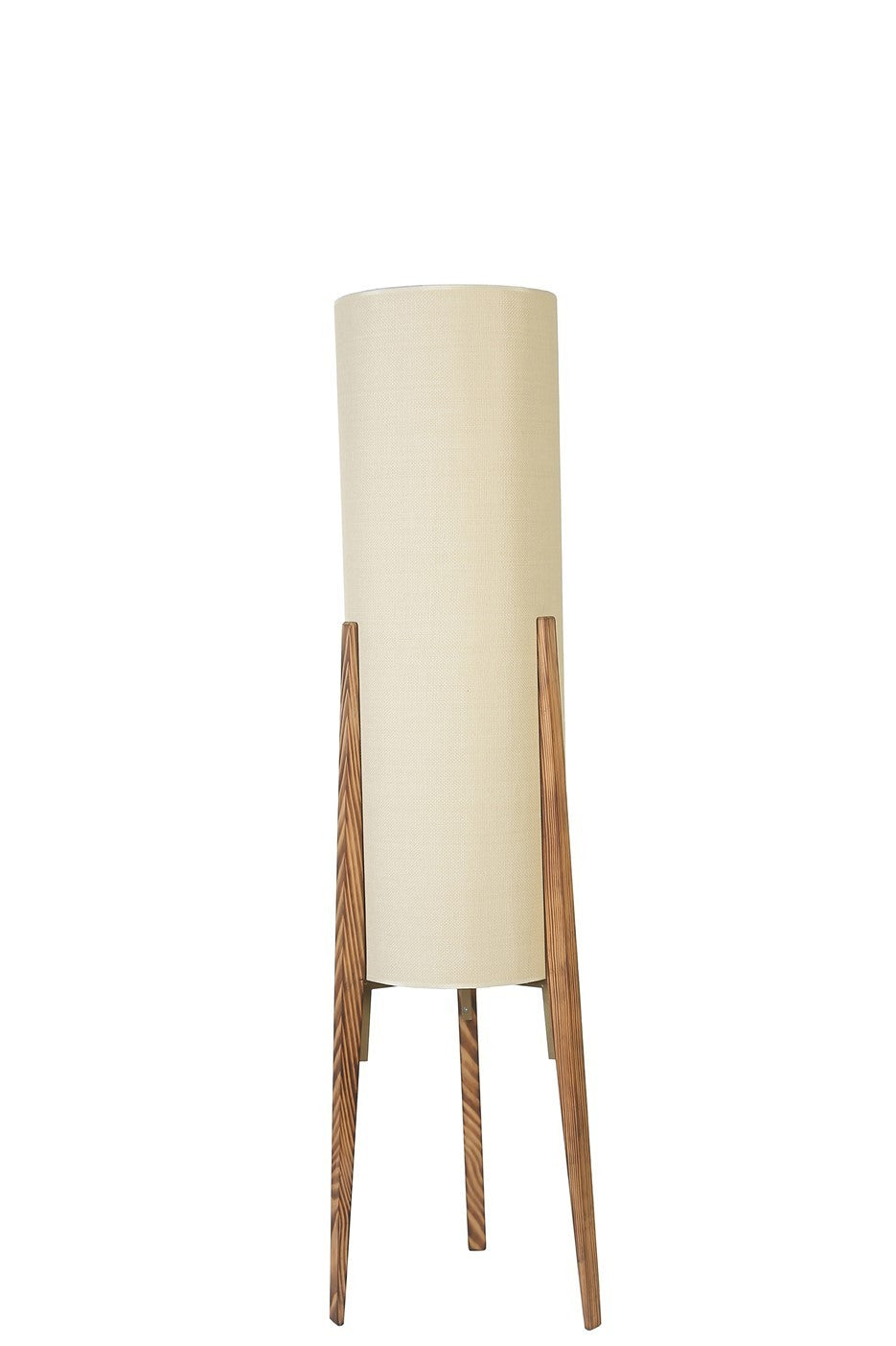 Candeeiro de Pé – 140 cm – Creme e Madeira