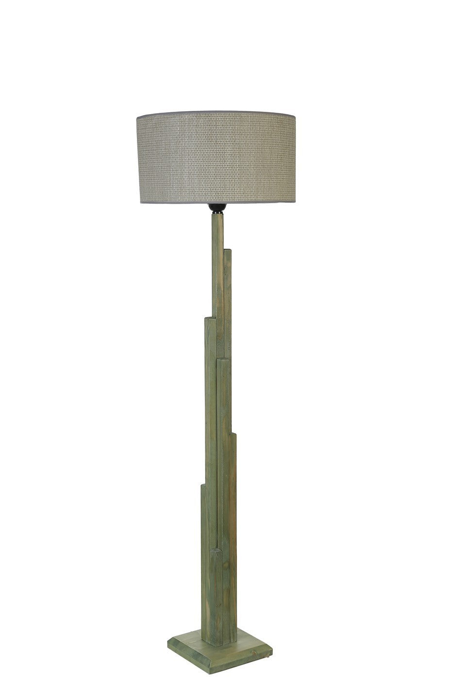 Candeeiro de Pé – 165 cm – Verde – Metal ou Madeira