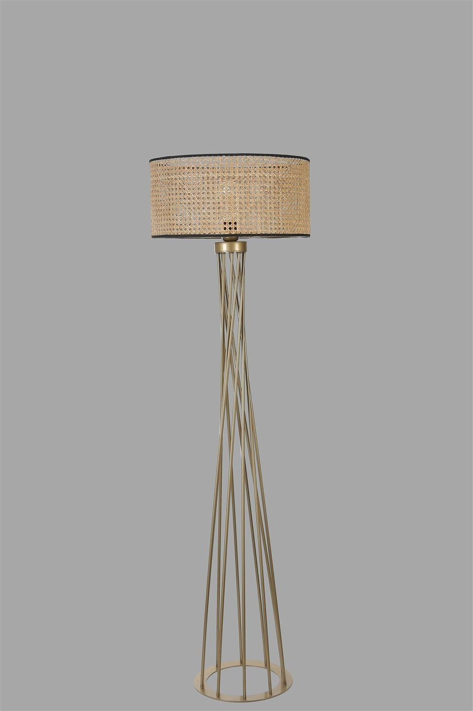 Candeeiro de Pé – 170 cm – Dourado – Metal