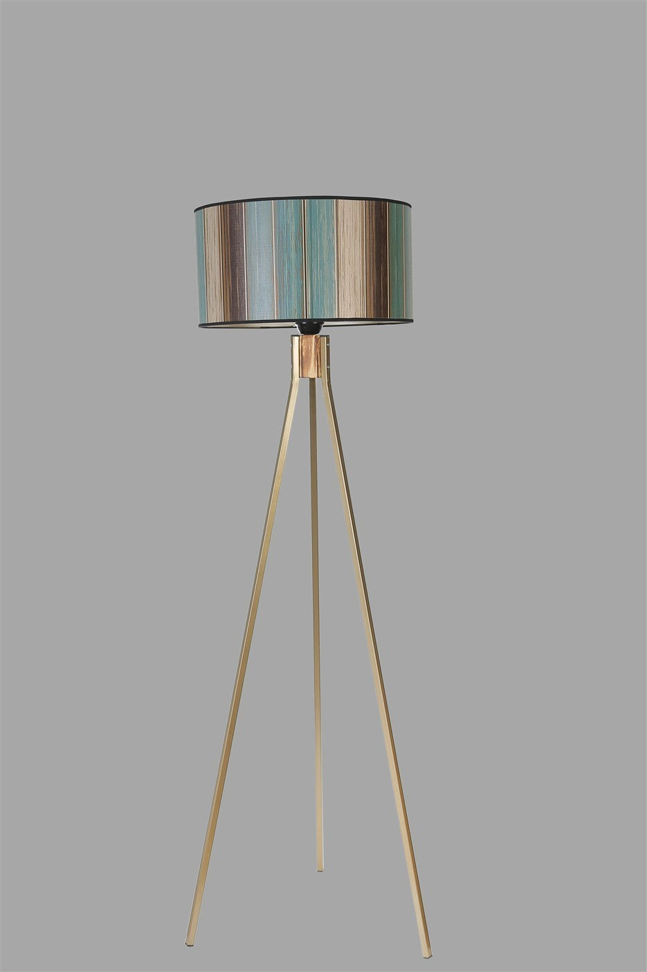 Candeeiro de Pé – 155 cm – Multicolorido – Metal ou Madeira