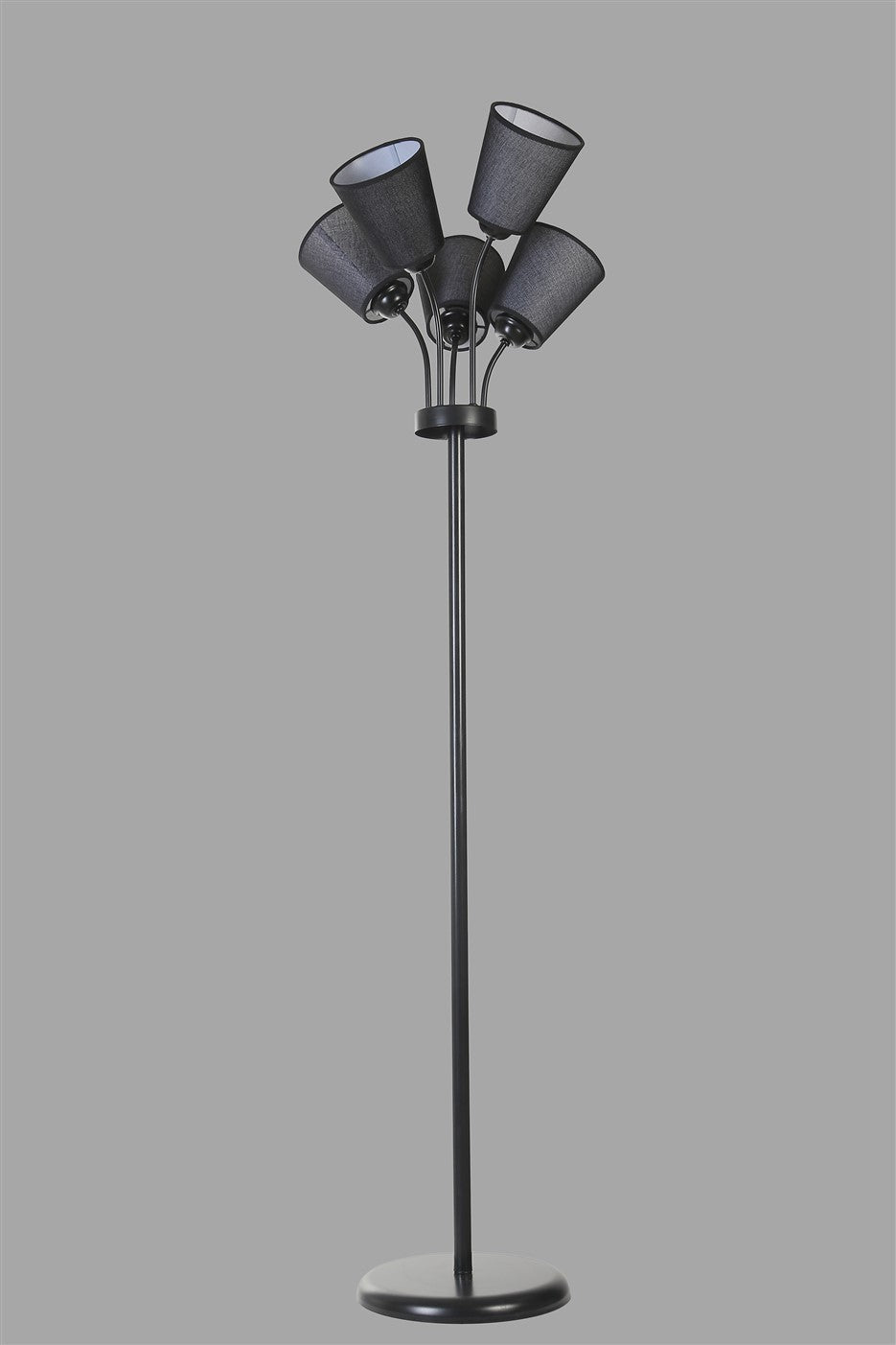 Candeeiro de Pé – 165 cm – Preto – Metal