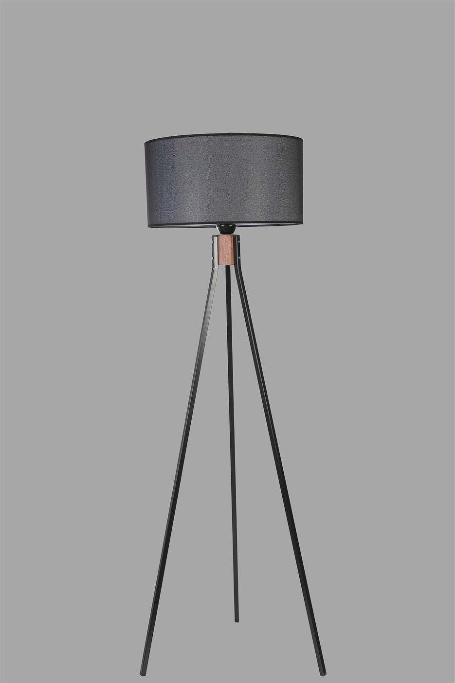 Candeeiro de Pé – 155 cm – Preto – Metal