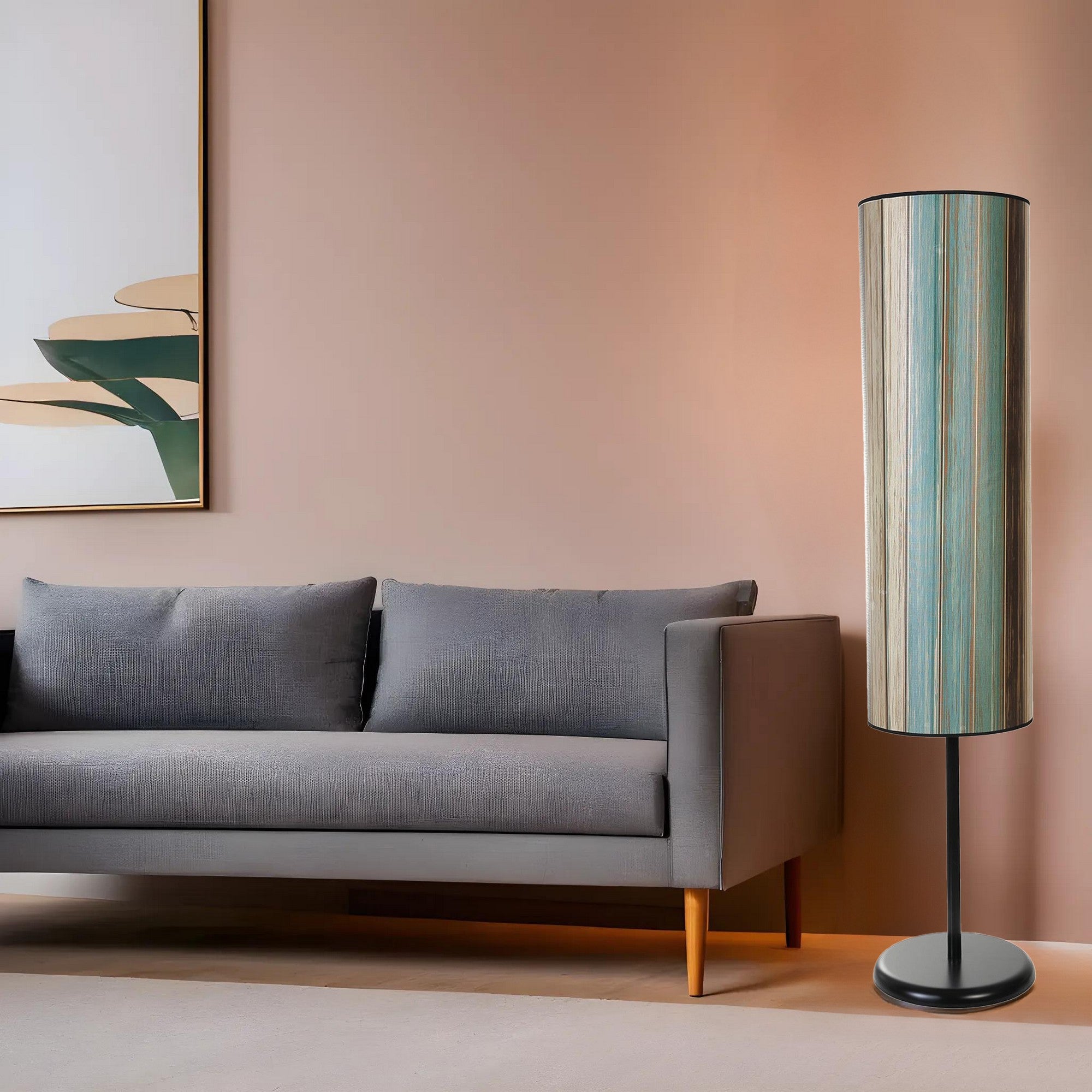 Candeeiro de Pé – 140 cm – Multicolorido – Metal